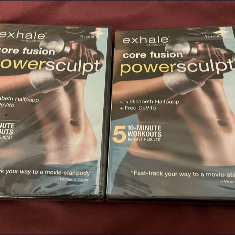 Exhale Core Fusion Powersculpt DVDs: Two